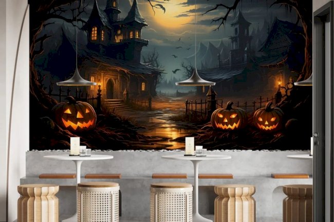 Transform Your Home with the Best Peel and Stick Halloween Wallpapers