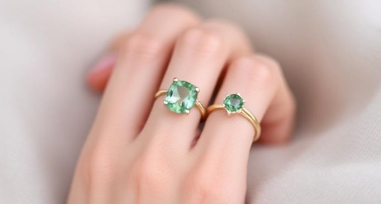 The Heart’s Compass: Aligning With Earth And Soul Via Green Kyanite Rings And earrings